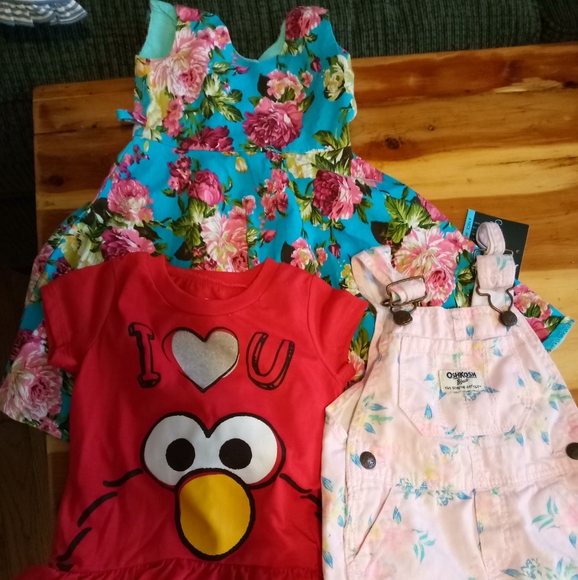 2 t bundle osh kosh bibs - Picture 1 of 3